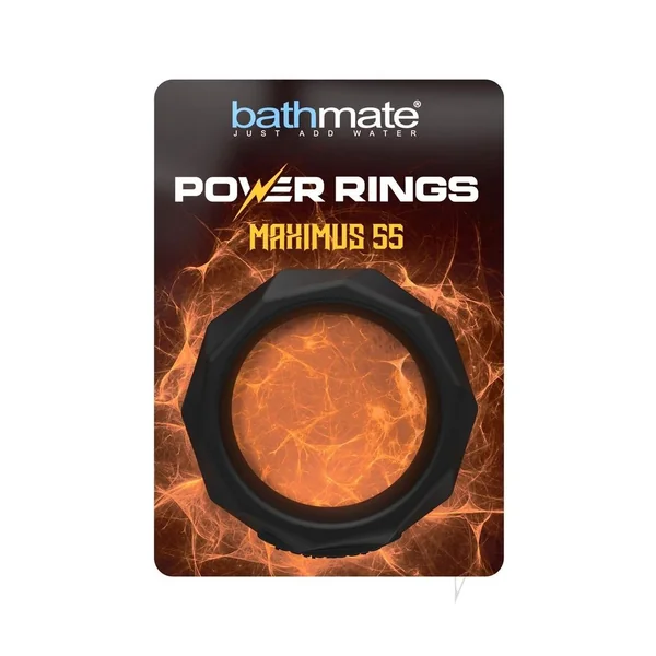 Bathmate Power Ring Maximus 55 Silicone Cock Ring - Black