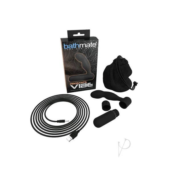 Bathmate Prostate and Perineum Rechargeable Silicone Massager - Black