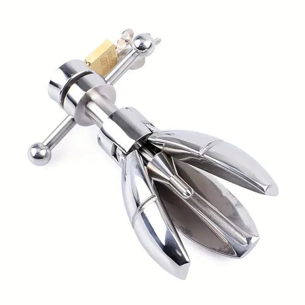 BDSM Opening Lotus Anal Plug Heavy Duty Stainless Steel Anal Trainer
