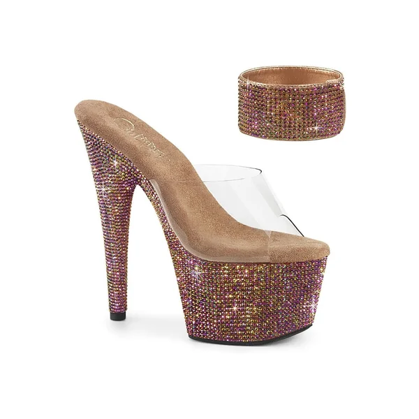 BEJEWELED-712RS Clear Vinyl Slide