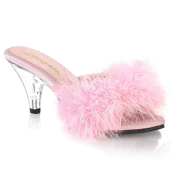 BELLE-301F Sexy Fur Heels