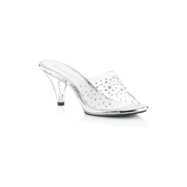 BELLE-301RS Bootie | Clear Vinyl