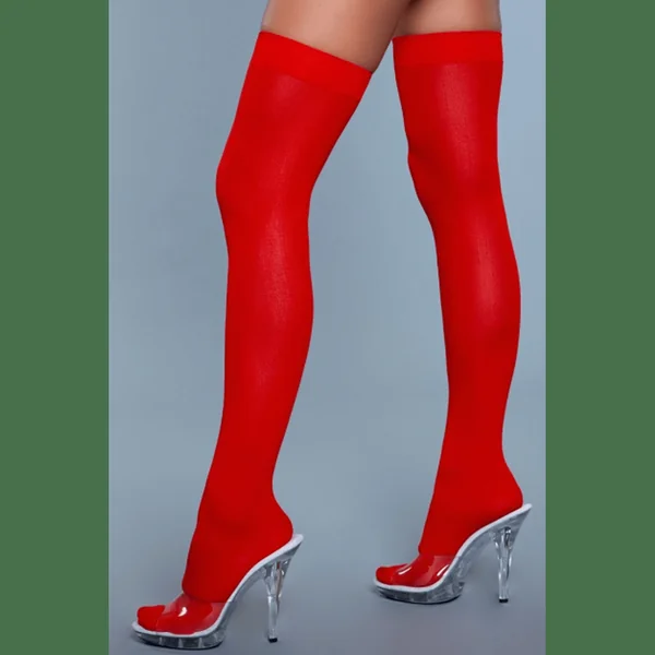 BeWicked Opaque Nylon Thigh Highs