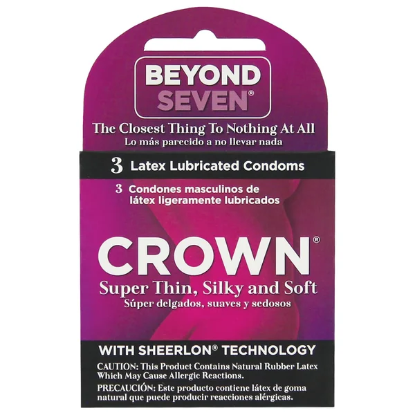 Beyond Seven Crown Condoms - 3 pk
