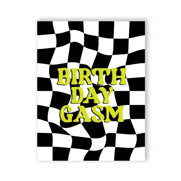 Birthday-Gasm Greeting Card