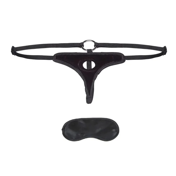 Black Velvet Bikini Strap-On