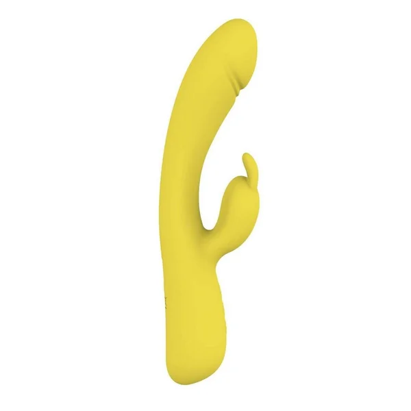 Blaze Heat Up Bunny Rechargeable Silicone Rabbit Vibrator – Yellow
