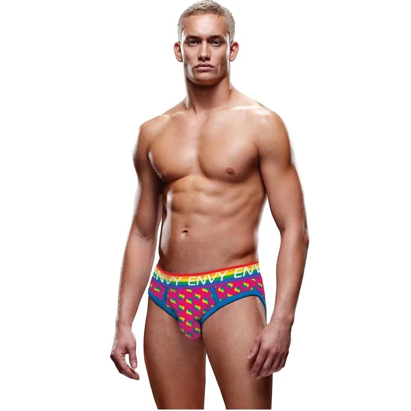 BLE300 L/XL RAINBOW HEARTS BUBBLE BUTT JOCK