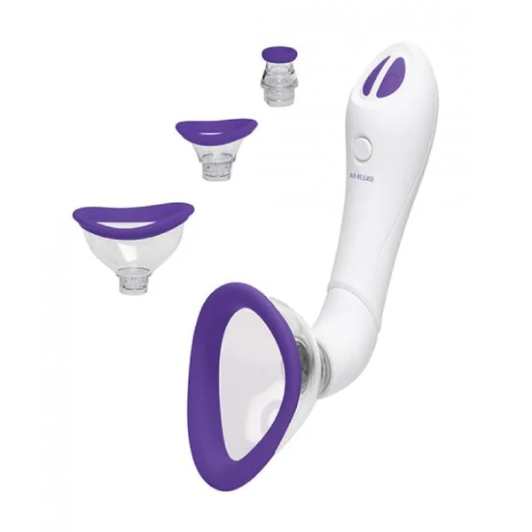 Bloom Nipple & Pussy Rechargeable Pump - Purple