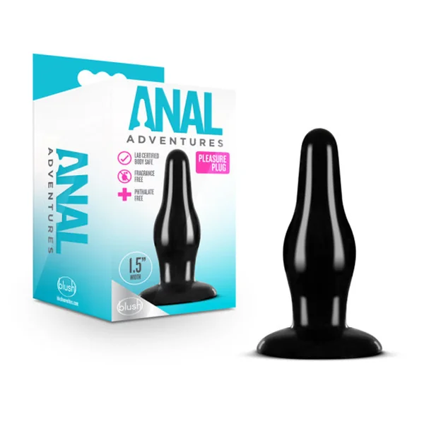 Blush Anal Adventures Pleasure Plug Black