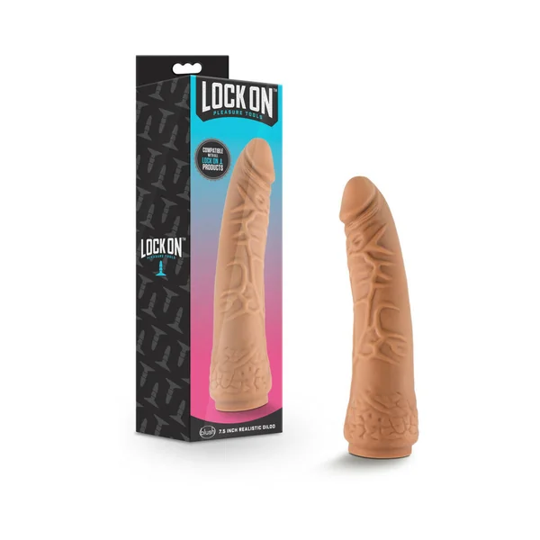 Blush Lock On Realistic 7.5 inches Lock On Dildo Tan