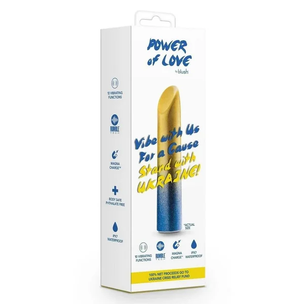 Blush Power Of Love Ukraine Rechargeable Vibrator – Vibe with Purpose