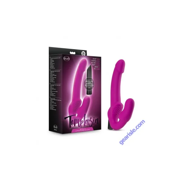 Blush Temptasia Estella Strapless Silicone Pink Dildo Vibrating Bullet