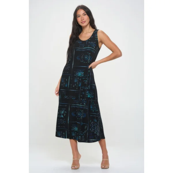 Bns Print Long Tank Dress