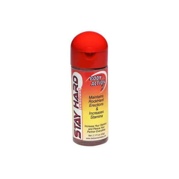 Body Action Stay Hard Lubricant 2.3oz