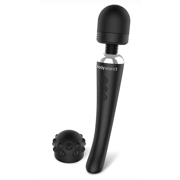 Bodywand Curve Silicone Massager Black 9 Inch