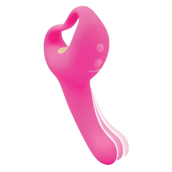 Bodywand G-Play Ultimate Ergonomic Rechargeable Silcone Come Hither Squirt Trainer with Clitoral Stimulator – Pink