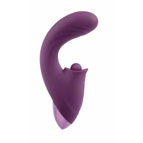 Bodywand I.D. Bump Rechargeable Silicone Dual Stimulating Clitoral Vibrator – Wine