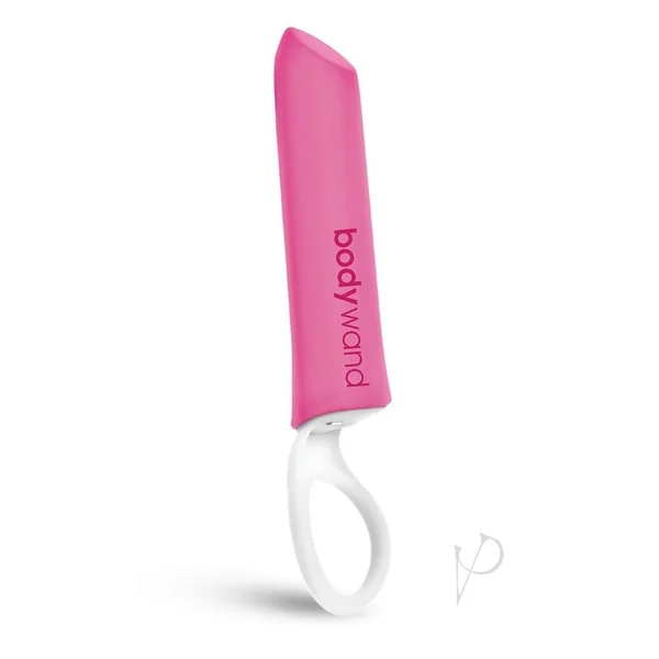 Bodywand Travel Friendly Rechargeable Silicone Lipstick Finger Sling Vibrator – Pink