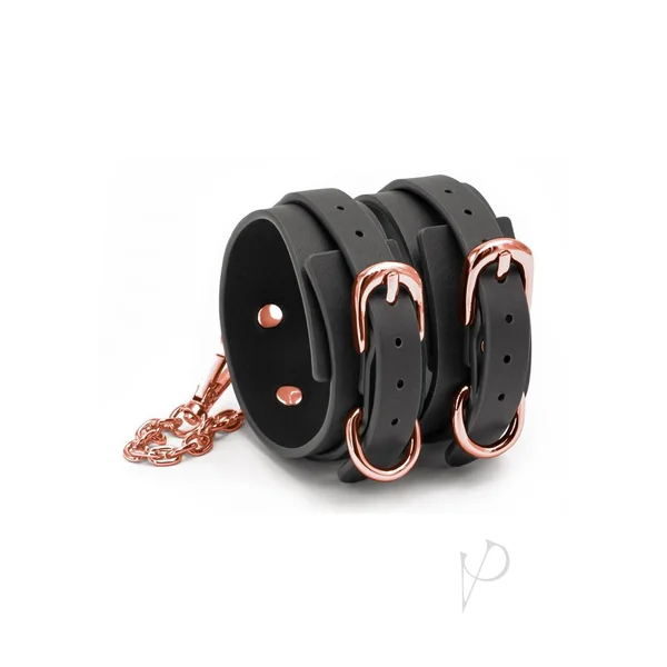 Bondage Couture Ankle Cuffs Black