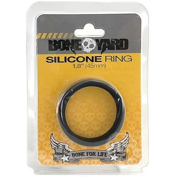 Boneyard Silicone Ring Cock Ring 1.8in - Black