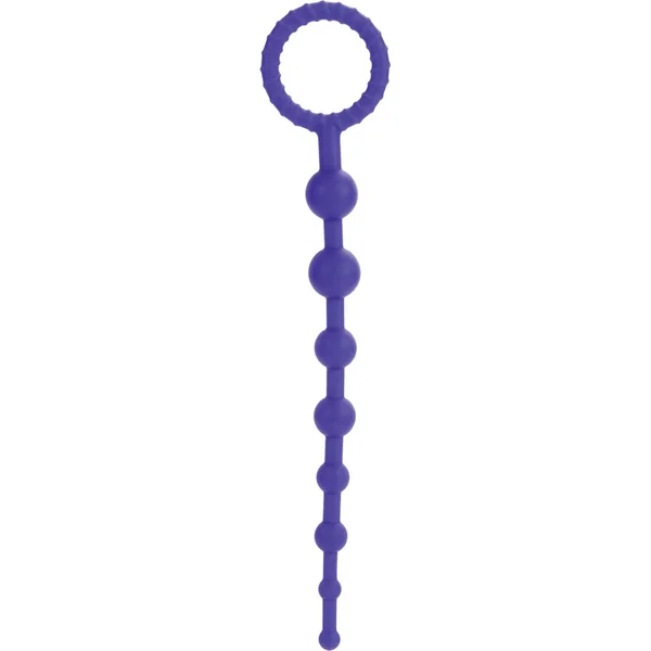 Booty Call X-10 Silicone Anal Beads – Purple