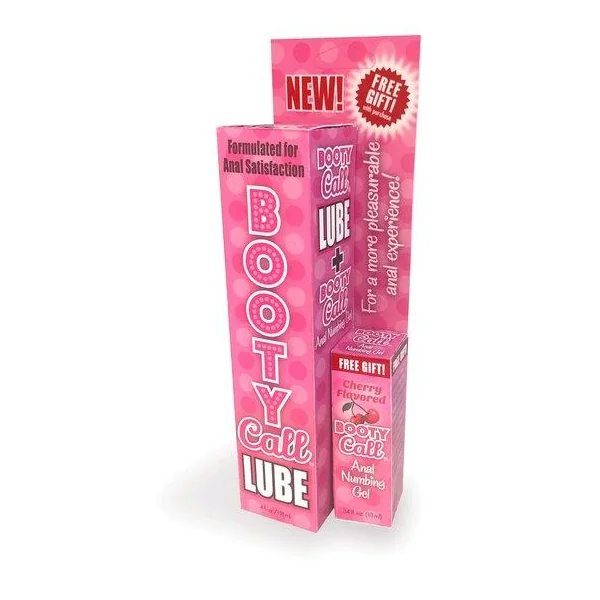 Bootycal Lube Duo 4oz Lube 10ml Numbing Gel