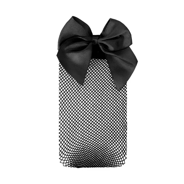 Bow Fishnet Ankle Socks Small Mesh