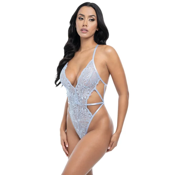 Bridal Lina Lace Teddy Brunnera Blue