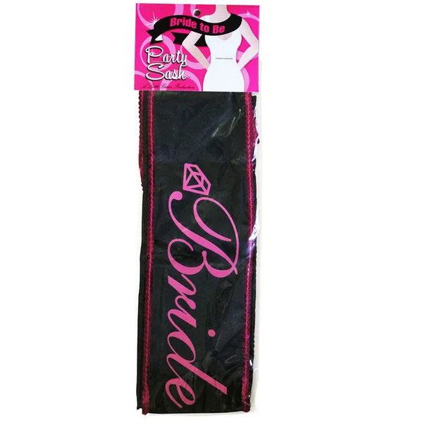 Bride To Be Black Sash