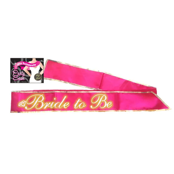 Bride to Be Glow in the Dark Party Sash