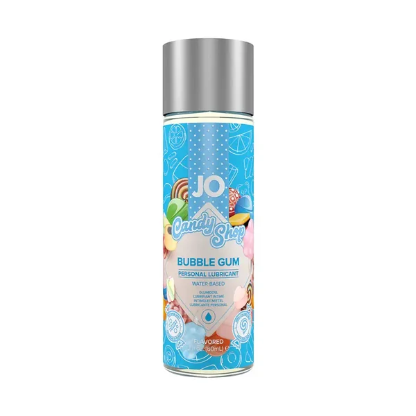 Bubble Gum Lube JO Candy Shop Bubble Gum Flavored Water-Based Lubricant 2 oz.