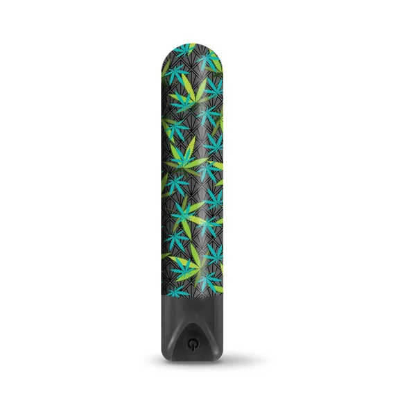 Bullets & Discreet: Prints Charming Buzzed Rechargeable 3.5″ Bullet – Canna Queen – Black