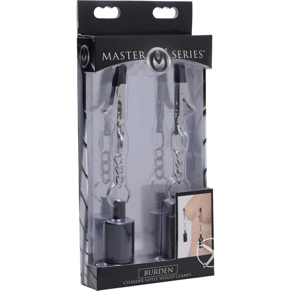 Burden Cylinder Metal Nipple Clamps With Weights Master Series