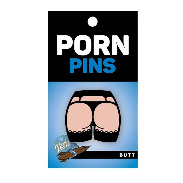 Butt Enamel Pin