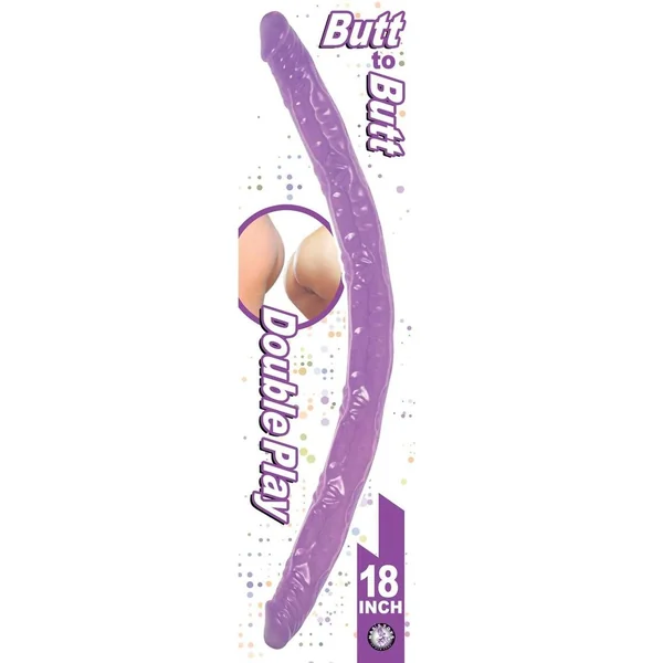 Butt To Butt Double Play Dildo Purple 18 Inch