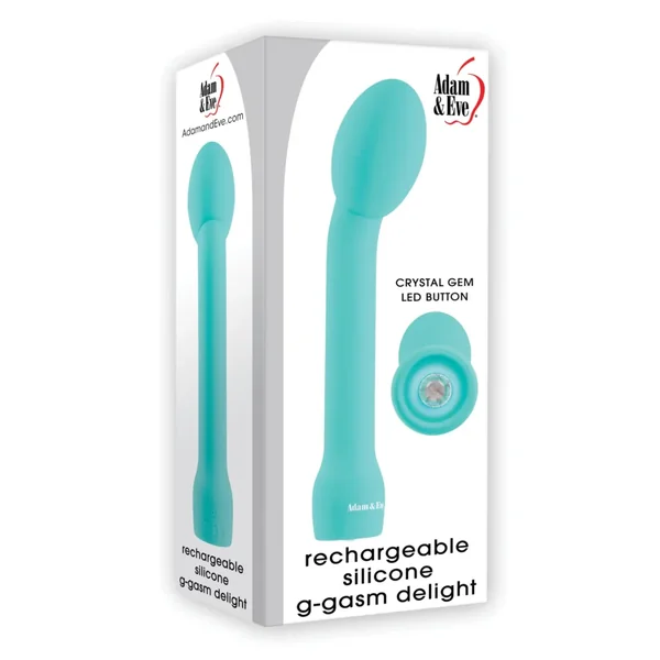 Buy Adam & Eve G-Gasm Delight Rechargeable Silicone G Spot Vibe - Teal