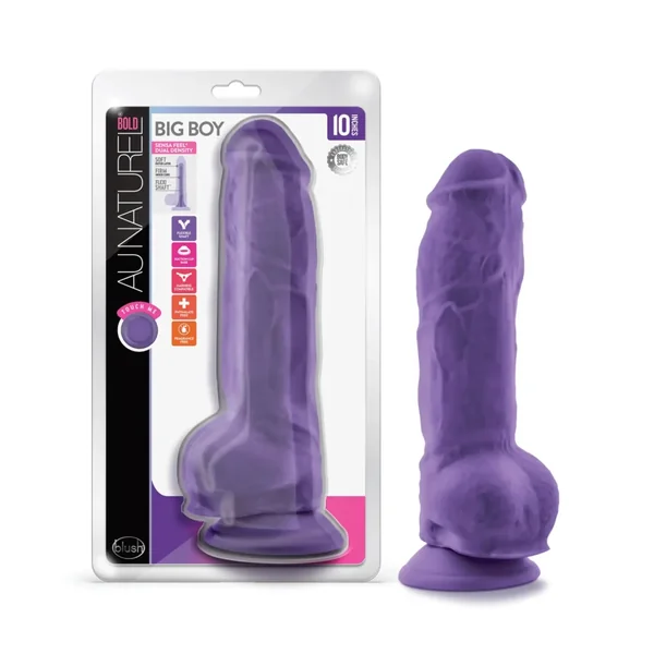 Buy Blush Au Naturel Bold Big Boy 10" Dildo - Purple