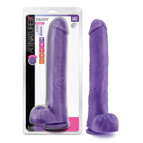 Buy Blush Au Naturel Daddy 14" Dildo - Purple