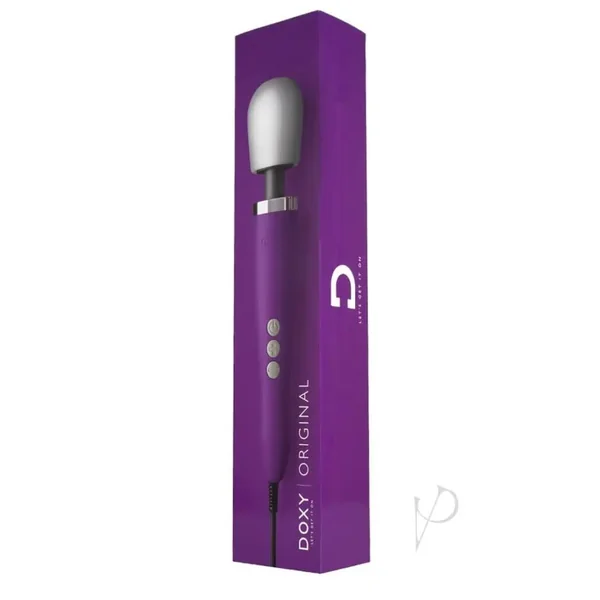 Buy DOXY Plug-In Vibrating Wand Body Massager Purple