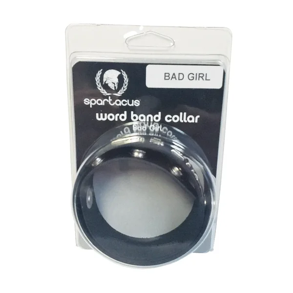 Buy Spartacus BAD GIRL Leather Collar - Black