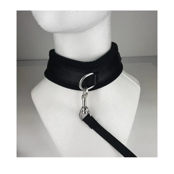 Buy Spartacus Collar & Leash - Neoprene Black