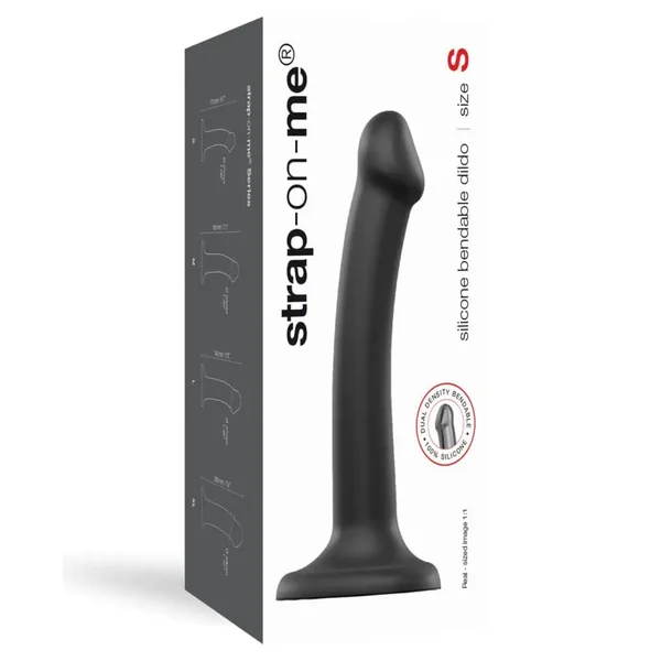 Buy Strap On Me Silicone Bendable Dildo Small - Black