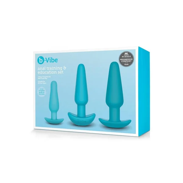 B-Vibe Anal Education Set Rechargeable Silicone Anal Play