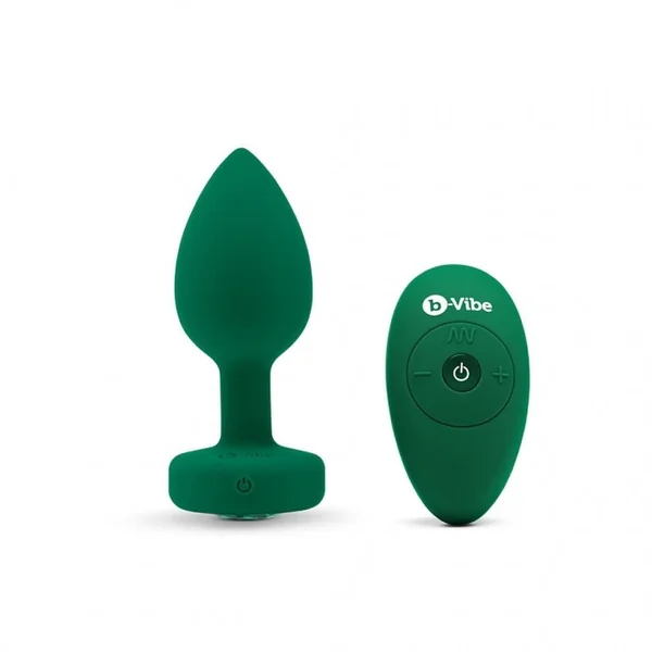 b-Vibe Remote Control Vibrating Jewel Plug (M/L)