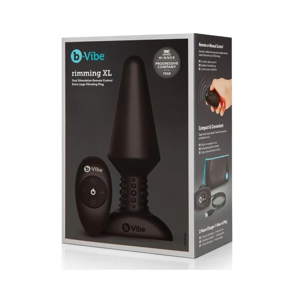 B-Vibe Rimming Plug XL Rechargeable Silicone Anal Plug