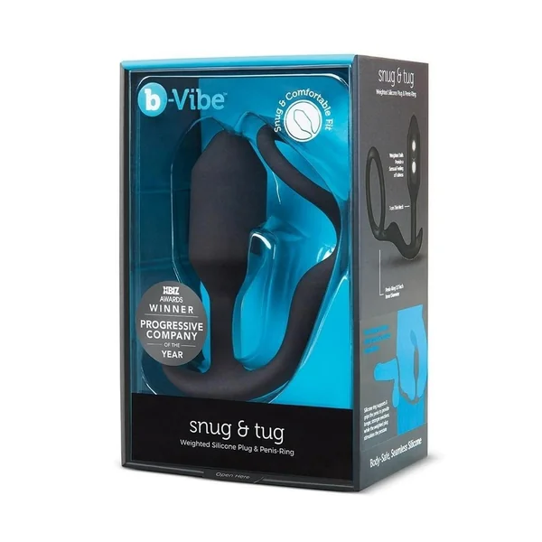 B-Vibe Snug and Tug Silicone Cock Ring and Anal Plug