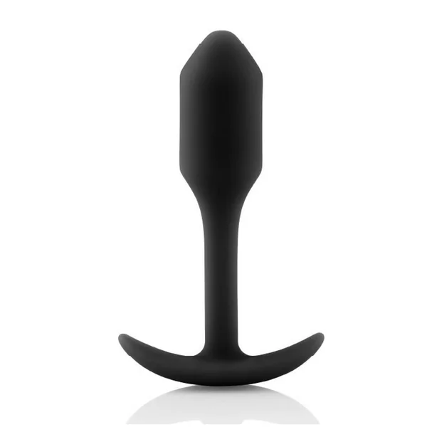B-Vibe Snug Plug 1 Silicone Weighted Butt Plug – Black