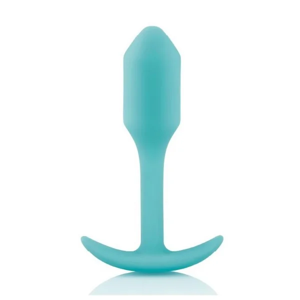 B-Vibe Snug Plug 1 Silicone Weighted Butt Plug – Mint Green