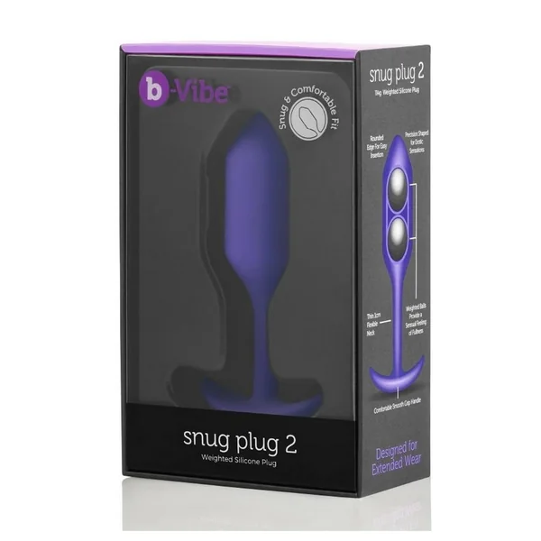 B-Vibe Snug Plug 2 Silicone Weighted Anal Plug
